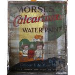 A rare original Morse's Calcarium water paint enamel advertising sign, (only one known to be in