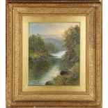 G.B. Yarrold, a pair of oil on canvas riverscapes, both monogrammed 'G.B.Y.', in a matching pair