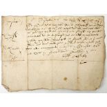 ELIZABETH I – County Durham  document from her reign being a copy of the Court Roll for Lynesacke,