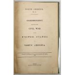 AMERICAN CIVIL WAR official House of Commons volume containing the papers relating to the blockade