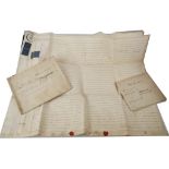 GLOUCESTERSHIRE group of approximately 22 indentures on vellum(mostly) and paper 1757-early 20th c