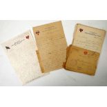 WWI –AMERICAN EXPEDITIONARY FORCE a series of approximate 14 letters, 13 of which are from France,