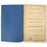 MILITARY- SOUTH AFRICA – BASUTOLAND 1883 official Government ‘Blue Book’ concerning the Gun War of