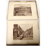 VICTORIAN PHOTO ALBUM – ITALY large folio Victorian photo album with a number of commercially