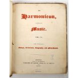 MUSIC [BEETHOVEN] The Harmonicon, Vol s 2-5, London 1824-6. Bound volumes with index, 238-253pp 4to,