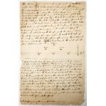 An original Battalion instruction from the War of Independence - AMERICAN WAR OF INDEPENDENCE ms