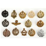 BRITISH ARMY MILITARY CAP BADGES;