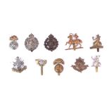 BRITISH ARMY MILITARY CAP BADGES;