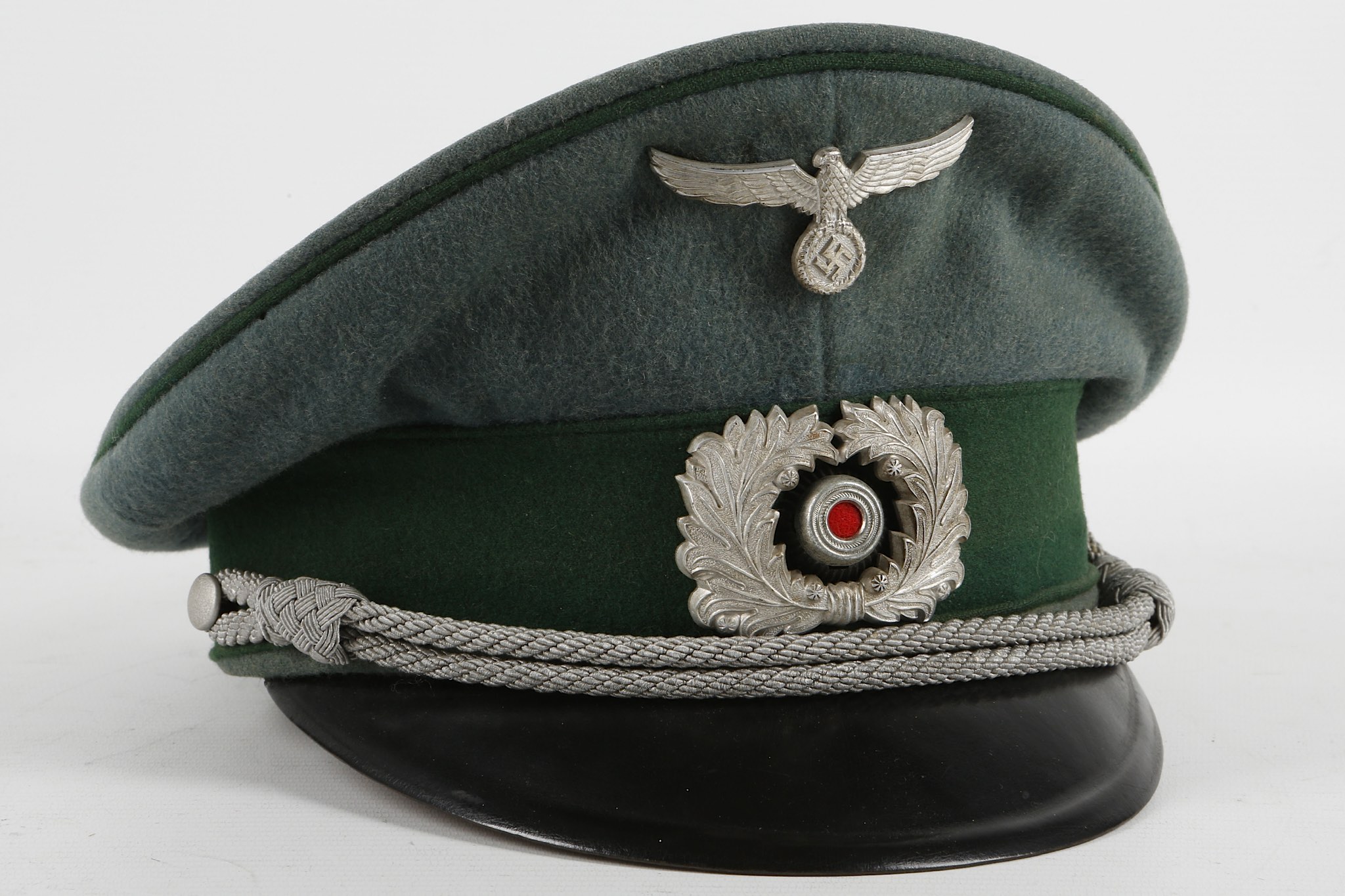 WW2 3rd Reich German Heer army Schirmmutze visor cap, Army Administration Officer / Customs, eagle