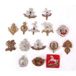 BRITISH ARMY MILITARY CAP BADGES;