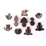 BRITISH ARMY MILITARY CAP BADGES;