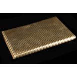 A vintage Cartier, 9ct gold cigarette case, with p