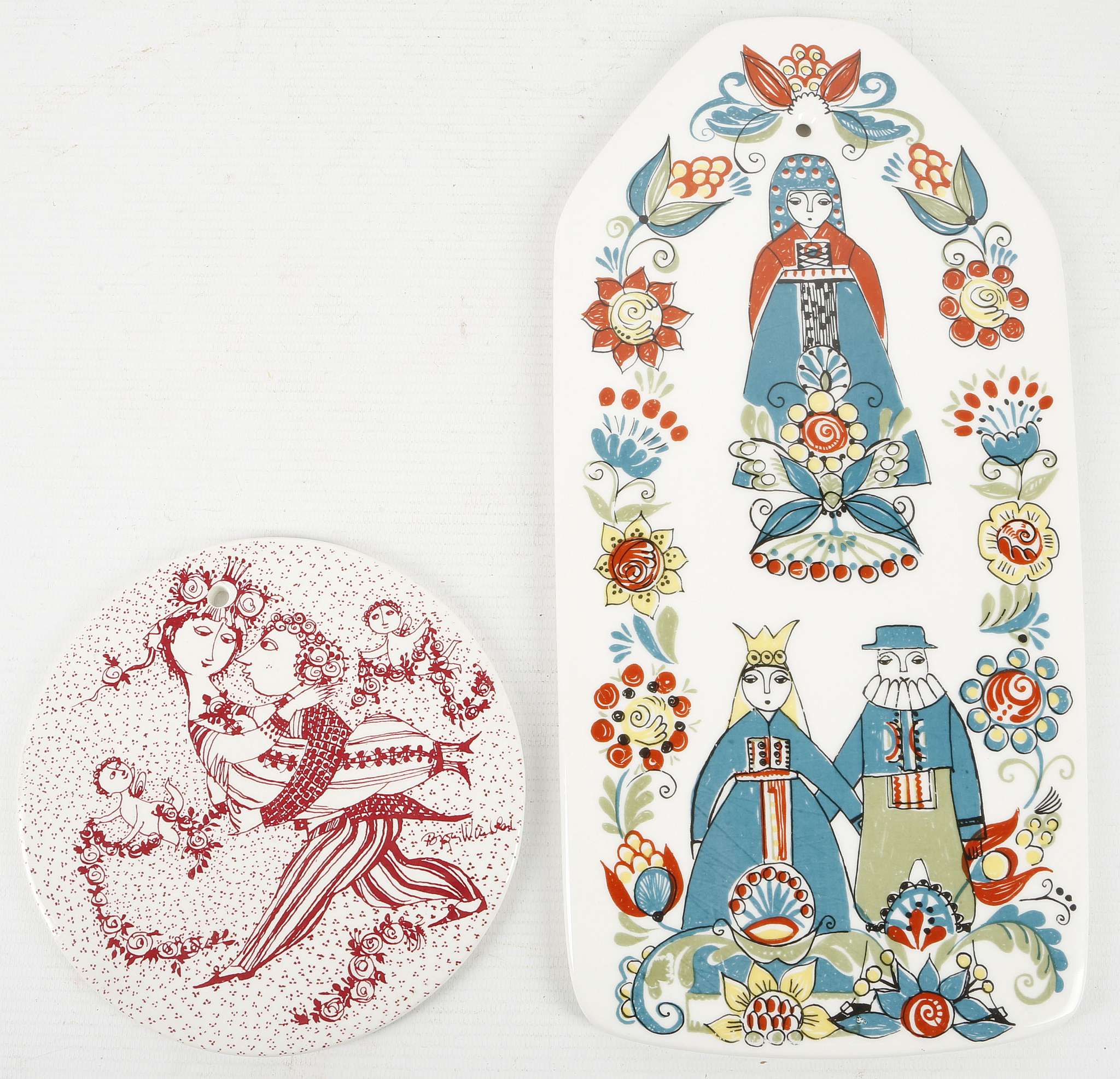 A Marts Victoire Nymolle Denmark ceramic plaque, designed by Bjorn Winblad, 15cm diameter,