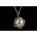 A 'Clogau' .925 silver and cultured pearl pendant