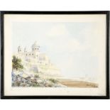 Galia, three 20th century Maltese view watercolours of Medina and the Grand Harbour, all signee to