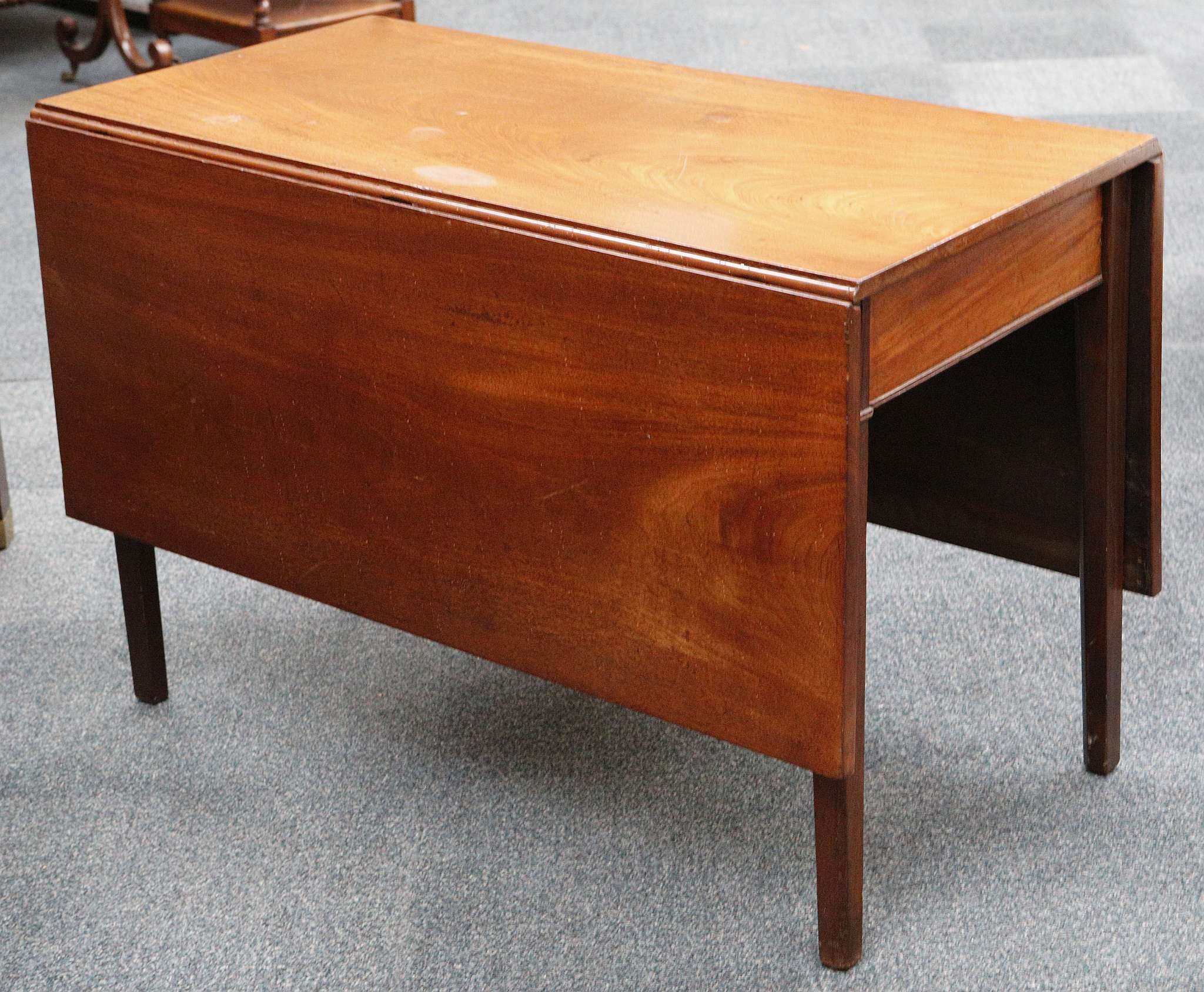 A Victorian mahogany drop leaf table supported on - Image 2 of 2