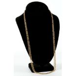 A 15ct gold long chain necklace