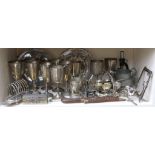 A miscellaneous collection of silver plated items