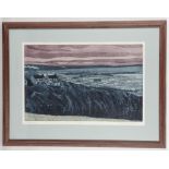 John Brunsdale, aquatint 'Swansea', signed and num