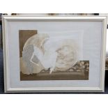 Catherine Grubb, 20th century, a framed, signed, numbered etching 'Swan Leda', 44 x 60cm