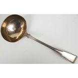 A late Georgian, London hallmarked, silver ladle
