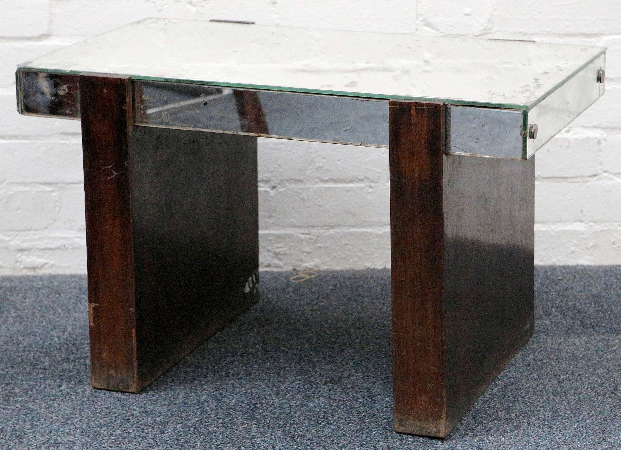 A post modernist mirrored low table - Image 2 of 2