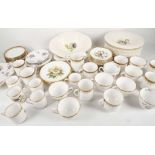 A collection of tea and dessert wares, including a botanical and ornithological example by Spode,