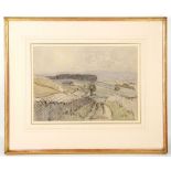 Nelson Dawson (1859-1941) R.B.A., 'Shebdon Hill, Wharfdale', watercolour and crayon, mounted and