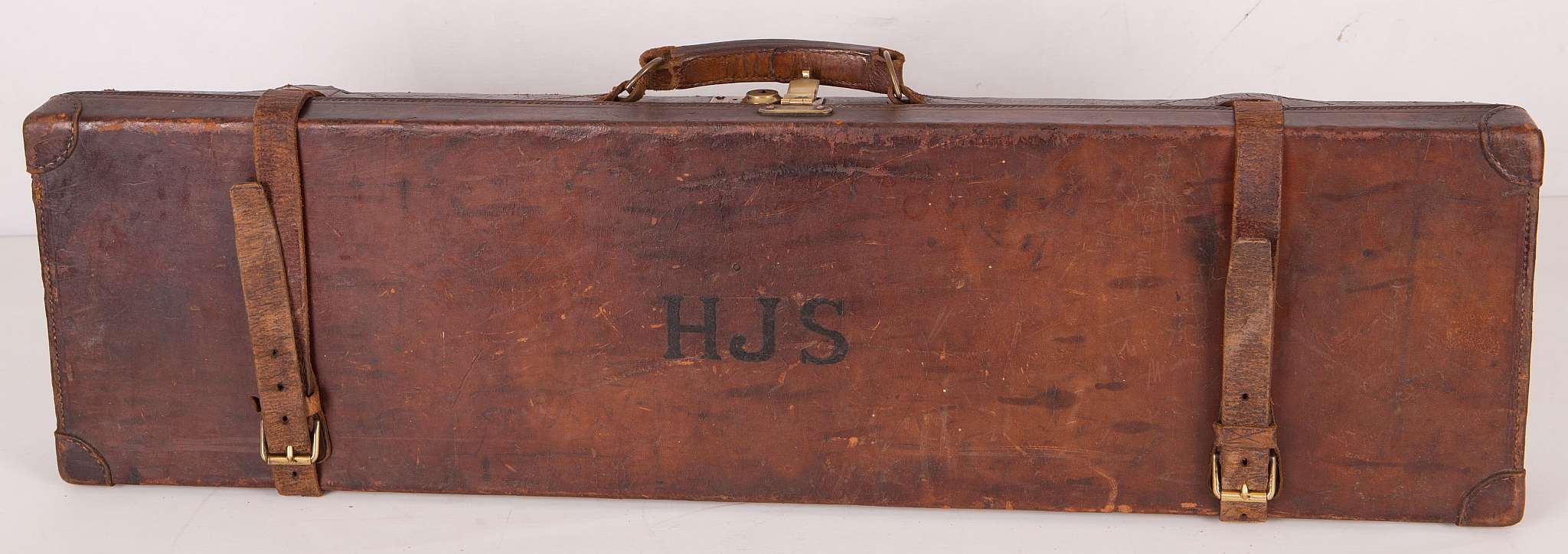 An early 20th century shotgun carry case by Fred Baker of Glasshouse Street, Piccadilly Circus, - Image 3 of 4