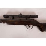 A Webley & Scott Jaguar break barrel air rifle ,177, with Bushnell 4 x 20 scope