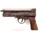 A c.1920's Mk.1 Webley & Scott Junior .177 air pistol with wooden grips (RH)