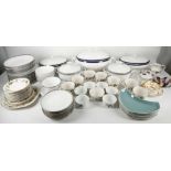 A collection of dinner and teaware including a Bavarian dinner service, a set of Poole pottery