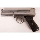 A c,1940's Webley & Scott Junior .22 air pistol with plastic grips