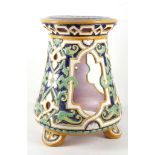 A Majolica garden seat (in the Minton palette), of