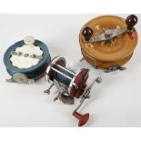 Sea fishing reels; Alvey Snapper centre pin 17cm d