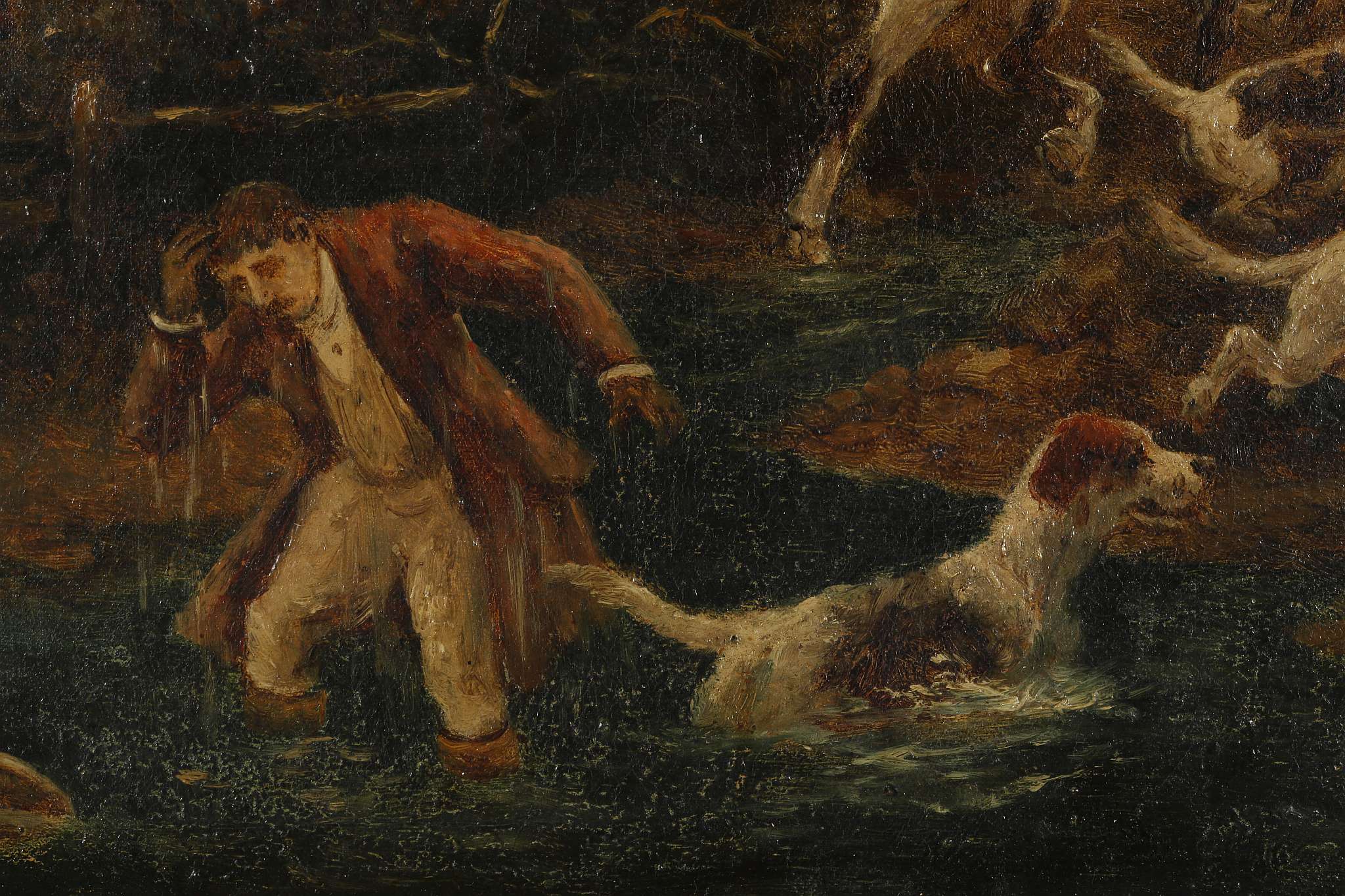 E. Wass, late 19th Century English, a set of four oil on canvas hunting scenes, each one signed, all - Image 5 of 23
