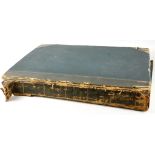 A large Victorian scrapbook, the large format pages with various scenes, portraits, etc