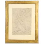 Noel Laura Nisbet R.I. 1881-1956, 'The Blessing', pencil with studio secession stamp lower right,