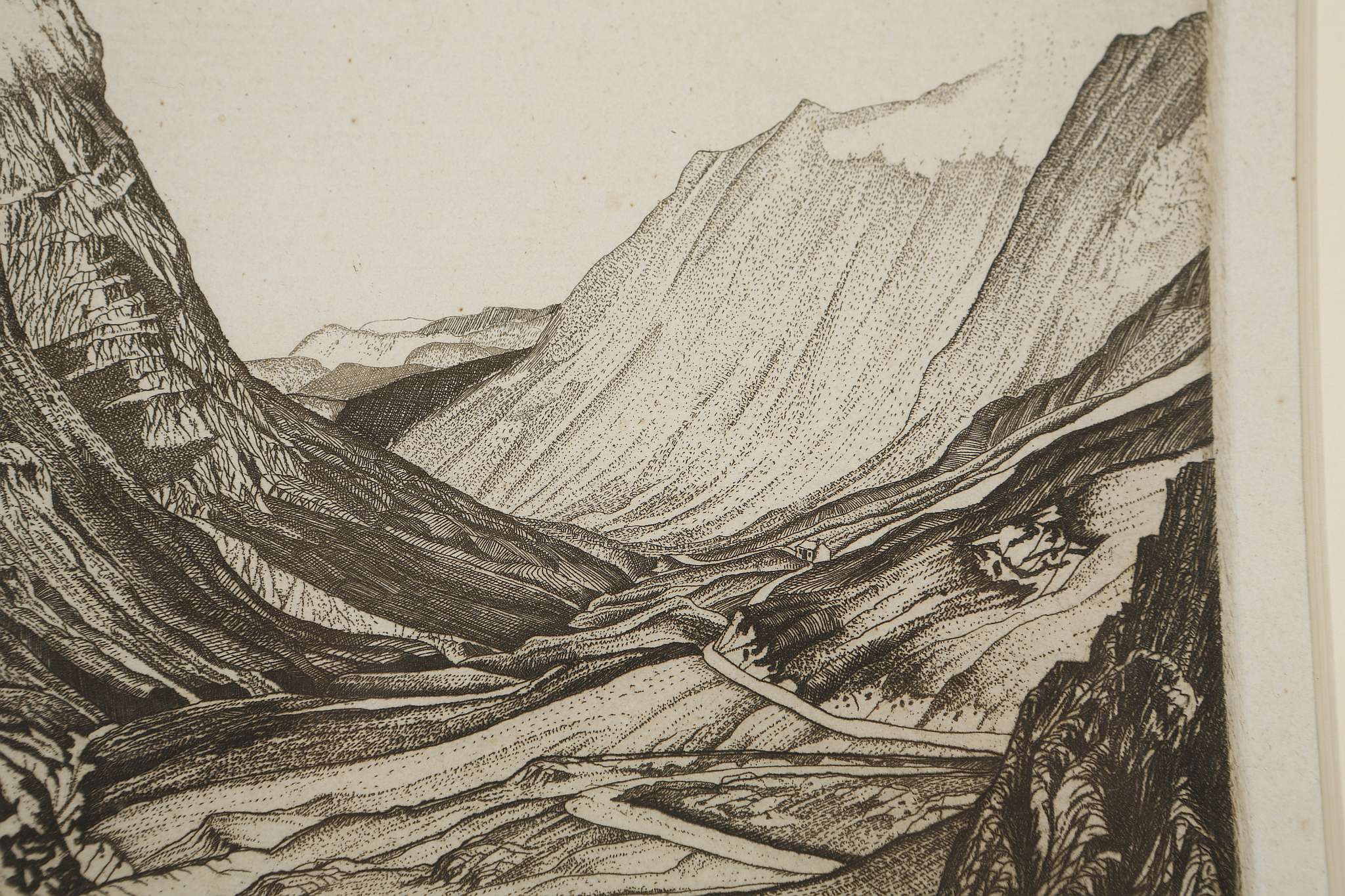 James McIntosh Patrick R.S.A. 1907-1988, 'The Pass of Glencoe' 1928, etching, signed in pencil lower - Image 7 of 8