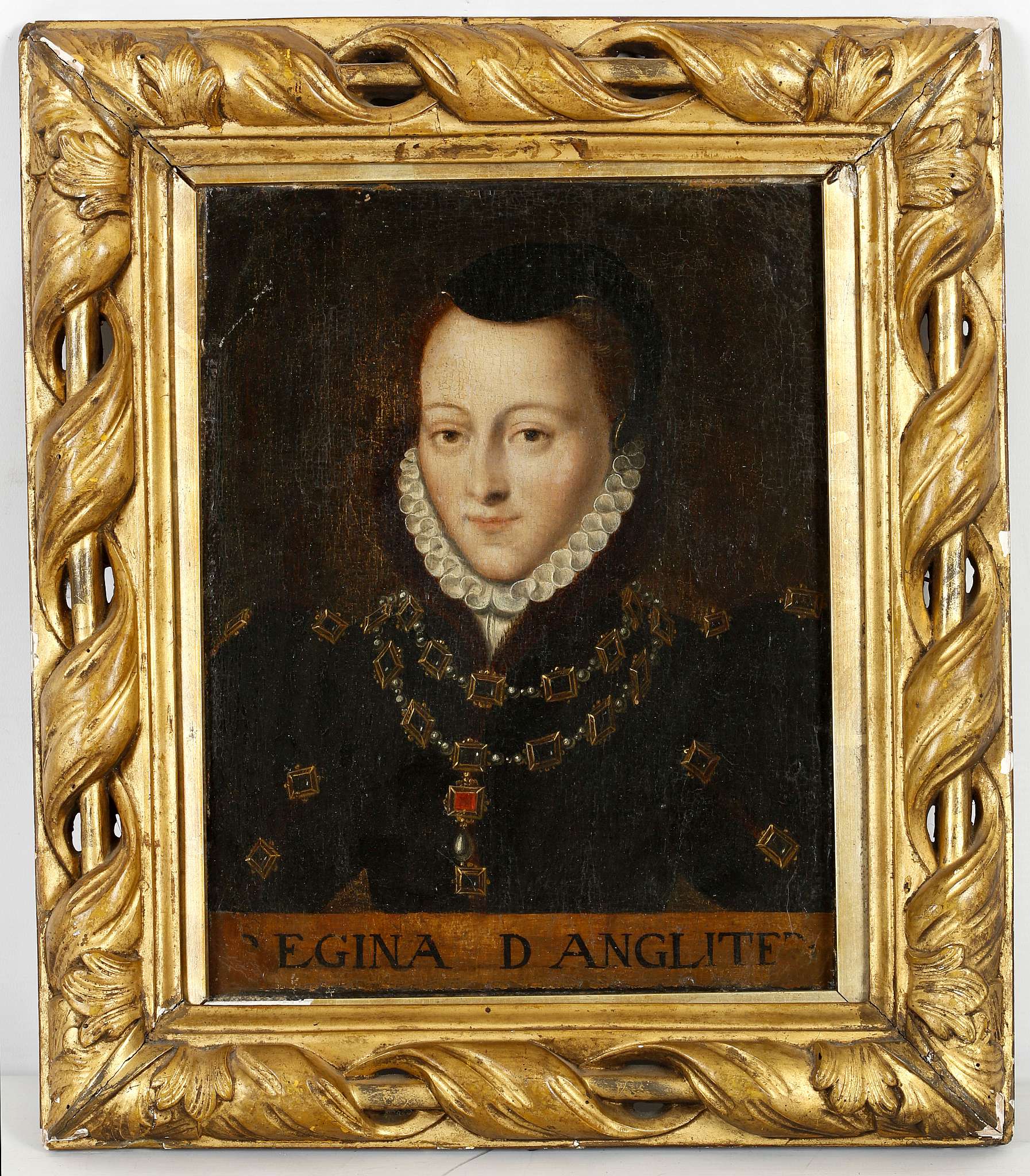 Studio of François Clouet (French; 1520-1572), Mary Queen of Scots, circa 1558/1560, with the