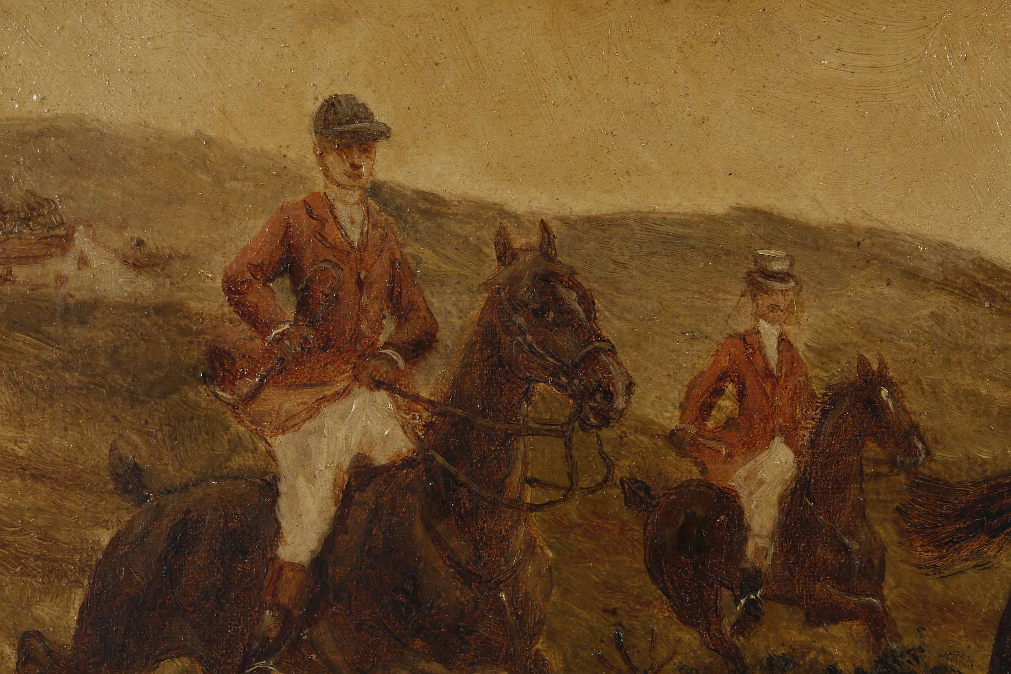 E. Wass, late 19th Century English, a set of four oil on canvas hunting scenes, each one signed, all - Image 2 of 23