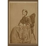 Florence Nightingale 1820-1910, photographic Carte de Visite by Mr KIlburn of 222 Regent Street, c.