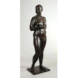 § PETER LINDE (SWEDISH, BORN 1946), untitled, a large mid 20th century bronze female nude study,
