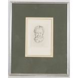 Edvard Munch 1863-1944, 'Head of a Man', etching, Catalogue Ref. Schiefler243, published Berlin