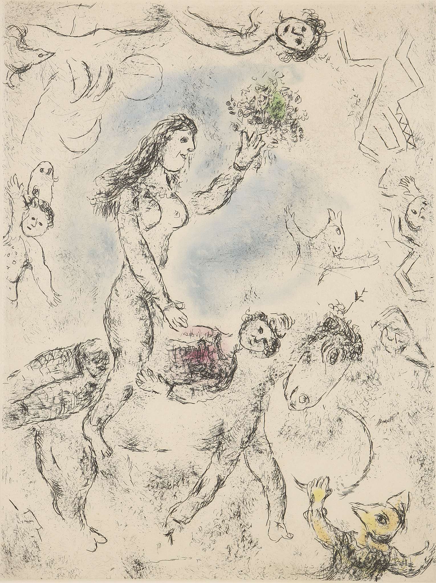 Marc Chagall 1887-1985, 'Celui Qui Dit Les Choses - Image 2 of 9
