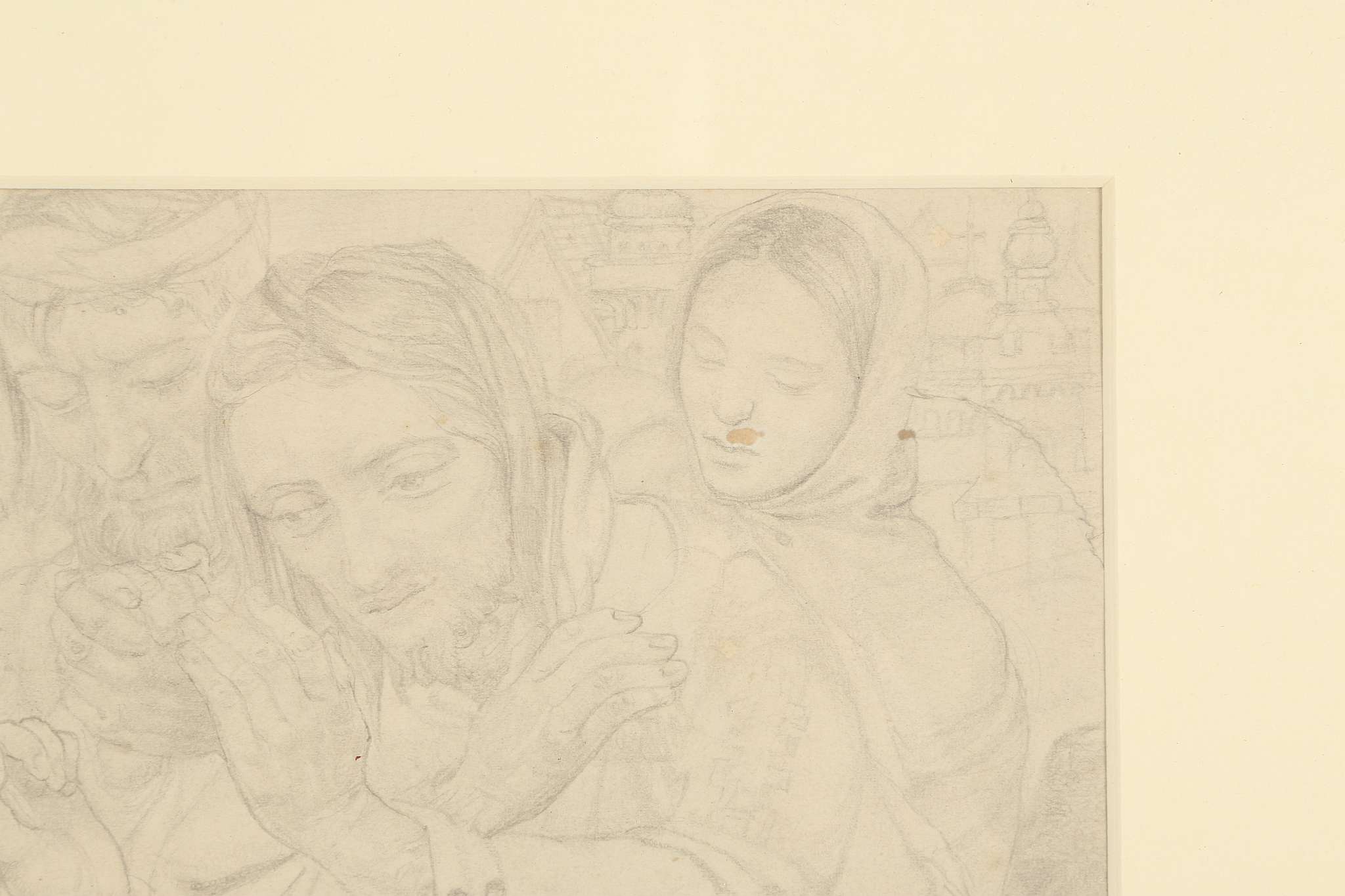 Noel Laura Nisbet R.I. 1881-1956, 'The Blessing', pencil with studio secession stamp lower right, - Image 5 of 8