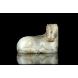 A CHINESE JADE CARVING OF A HORSE. Song / Yuan. Se