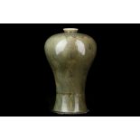 A KOREO-CELADON MEIPING VASE. 12th / 13th Century. With a lustrous celadon craquelure-effect