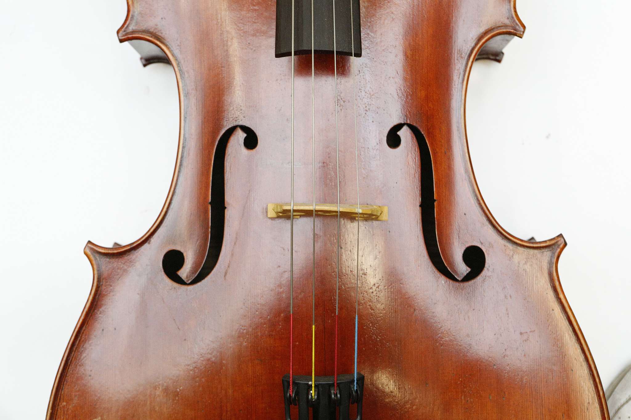 A cello labelled 'Janos Michelberger', with fine tuning to all four strings, sold with gig stand ( - Image 2 of 6