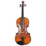 A Neuner School violin c.1900, length of the back plate excl. button of the neck 35.6cm